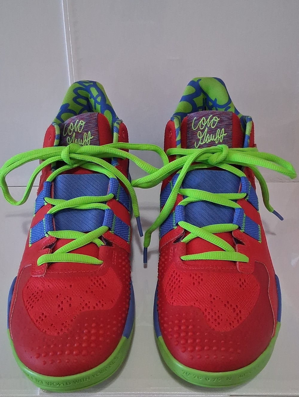New Balance Blue Coco Cg1 Digicoco Athletic Sneakers - Red & Green Men Size 10